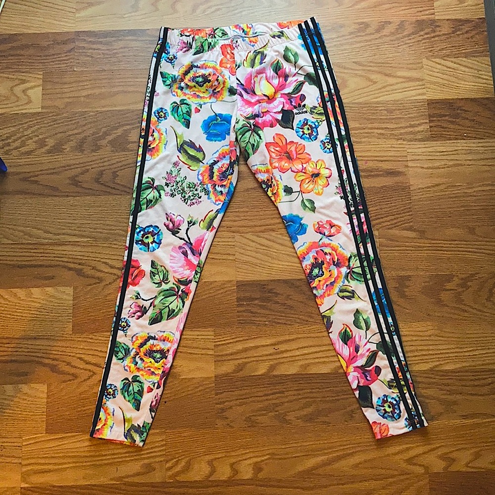 Adidas Leggings (M) Floral Print